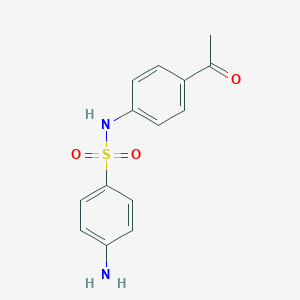 molecular formula C14H14N2O3S B185531 Benzenesulfonamide, N-(4-acetylphenyl)-4-amino- CAS No. 19837-78-6
