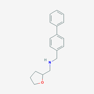 molecular formula C18H21NO B185558 (联苯-4-基甲基)(四氢呋喃-2-基甲基)胺 CAS No. 356530-39-7