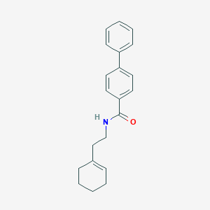molecular formula C21H23NO B185566 N-[2-(1-Cyclohexenyl)ethyl]-4-phenyl-benzamide CAS No. 6217-99-8