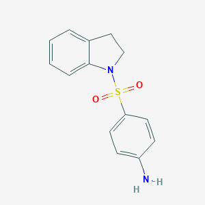 molecular formula C14H14N2O2S B185572 4-(2,3-Dihydro-indole-1-sulfonyl)-phenylamine CAS No. 314284-67-8
