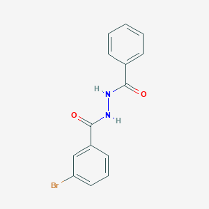 molecular formula C14H11BrN2O2 B185579 BENZOIC ACID, m-BROMO-, BENZOYLHYDRAZIDE CAS No. 73713-56-1
