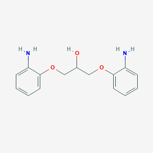 molecular formula C15H18N2O3 B018558 2-Propanol, 1,3-bis(o-aminophenoxy)- CAS No. 108719-15-9