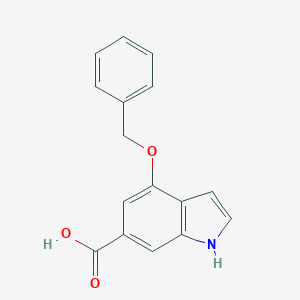 molecular formula C16H13NO3 B185580 4-(benzyloxy)-1H-indole-6-carboxylic acid CAS No. 105265-24-5