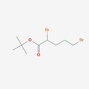 molecular formula C9H16Br2O2 B185589 Tert-butyl 2,5-dibromopentanoate CAS No. 178933-83-0