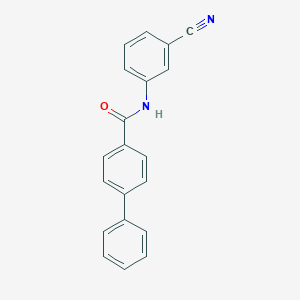 molecular formula C20H14N2O B185611 N-(3-Cyanophenyl)-4-phenyl-benzamide CAS No. 5320-08-1