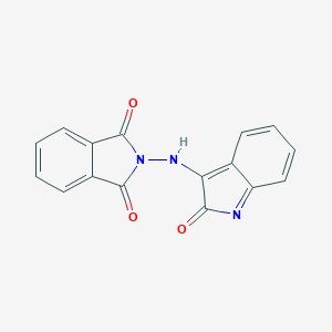 molecular formula C16H9N3O3 B185621 2-[(2-Oxoindol-3-yl)amino]isoindole-1,3-dione CAS No. 72677-30-6