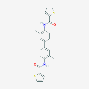 molecular formula C24H20N2O2S2 B185636 N-[2-methyl-4-[3-methyl-4-(thiophene-2-carbonylamino)phenyl]phenyl]thiophene-2-carboxamide CAS No. 5636-22-6