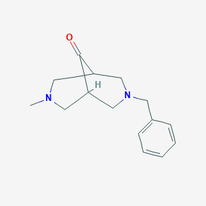B185657 3-Benzyl-7-methyl-3,7-diazabicyclo[3.3.1]nonan-9-one CAS No. 58324-92-8