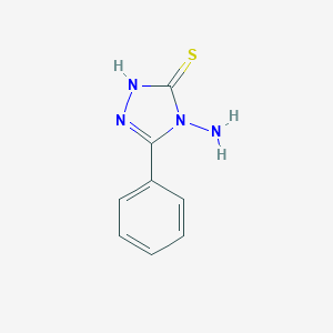 molecular formula C8H8N4S B185664 4-Amino-5-phényl-4H-1,2,4-triazole-3-thiol CAS No. 22706-11-2