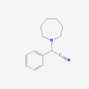 molecular formula C14H18N2 B185675 アゼパン-1-イル(フェニル)アセトニトリル CAS No. 17766-41-5