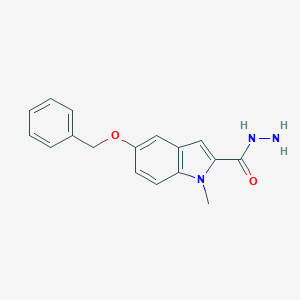 1-Methyl-5-phenylmethoxyindole-2-carbohydrazide