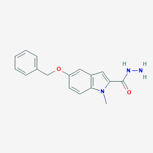 molecular formula C17H17N3O2 B185678 1-Methyl-5-phenylmethoxyindole-2-carbohydrazide CAS No. 61905-94-0