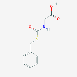 molecular formula C10H11NO3S B185683 N-benzylsulfanylcarbonyl-glycine CAS No. 69932-90-7