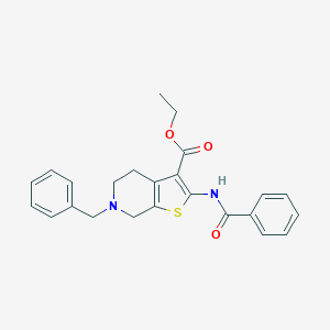 ethyl 2-benzamido-6-benzyl-5,7-dihydro-4H-thieno[2,3-c]pyridine-3-carboxylate