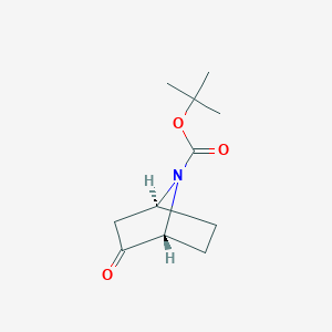 molecular formula C11H17NO3 B185691 (1R,4S)-7-Boc-2-oxo-7-azabicyclo[2.2.1]heptane CAS No. 163513-98-2