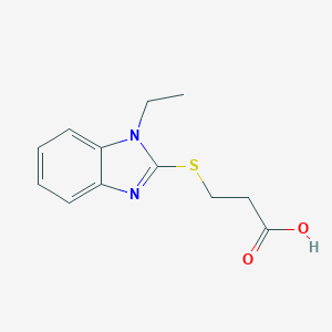 3-[(1-Ethyl-1H-benzimidazol-2-yl)sulfanyl]propanoic acid