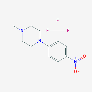 B185698 1-Methyl-4-[4-nitro-2-(trifluoromethyl)phenyl]piperazine CAS No. 309734-66-5