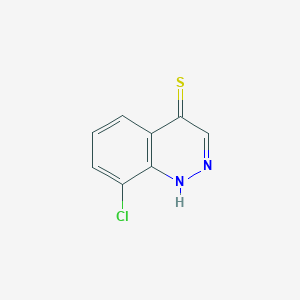 molecular formula C8H5ClN2S B185707 8-Chloro-4-cinnolinethiol CAS No. 876-78-8