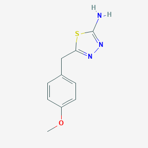 molecular formula C10H11N3OS B185733 5-(4-Methoxybenzyl)-1,3,4-thiadiazol-2-amine CAS No. 63617-18-5