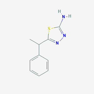 molecular formula C10H11N3S B185739 5-(1-苯乙基)-1,3,4-噻二唑-2-胺 CAS No. 88742-94-3