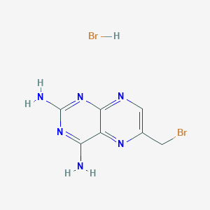 molecular formula C7H8Br2N6 B018574 6-(Bromomethyl)pteridine-2,4-diamine hydrobromide CAS No. 52853-40-4