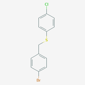 molecular formula C13H10BrClS B185741 1-Bromo-4-[(4-chlorophenyl)sulfanylmethyl]benzene CAS No. 100397-85-1