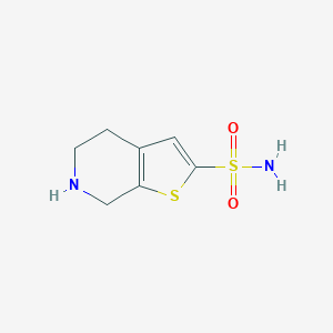 molecular formula C7H10N2O2S2 B185757 2-Sulfamoyl-4,5,6,7-tetrahydrothieno[2,3-c]pyridine CAS No. 115063-60-0