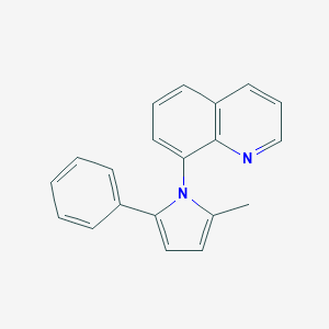 molecular formula C20H16N2 B185762 8-(2-methyl-5-phenyl-1H-pyrrol-1-yl)quinoline CAS No. 5935-54-6