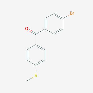 molecular formula C14H11BrOS B185779 4-Bromo-4'-(methylthio)benzophenone CAS No. 197439-28-4