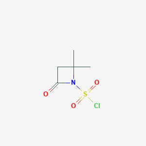 molecular formula C5H8ClNO3S B185780 2,2-Dimethyl-4-oxoazetidine-1-sulfonyl chloride CAS No. 17174-96-8