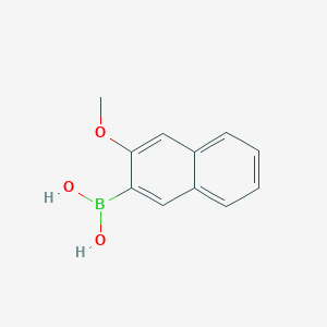 molecular formula C11H11BO3 B185787 3-甲氧基萘-2-硼酸 CAS No. 104115-76-6