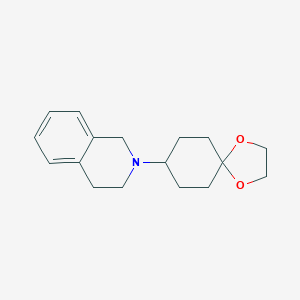 molecular formula C17H23NO2 B185789 2-(1,4-Dioxaspiro[4.5]decan-8-yl)-1,2,3,4-tetrahydroisoquinoline CAS No. 166398-22-7