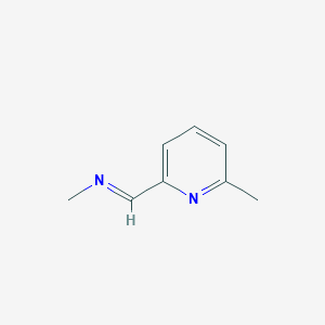 molecular formula C8H10N2 B018580 Methanamine, N-[(6-methyl-2-pyridinyl)methylene]-(9CI) CAS No. 105945-18-4