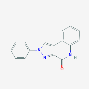 molecular formula C16H11N3O B185822 2-苯基-2,5-二氢-4H-吡唑并[3,4-c]喹啉-4-酮 CAS No. 109740-09-2