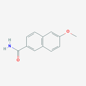 molecular formula C12H11NO2 B185823 6-甲氧基萘-2-甲酰胺 CAS No. 111359-68-3