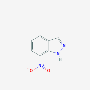 molecular formula C8H7N3O2 B185859 4-甲基-7-硝基-1H-吲唑 CAS No. 104103-06-2