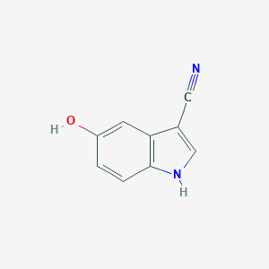molecular formula C9H6N2O B185872 5-羟基-1H-吲哚-3-碳腈 CAS No. 197512-21-3