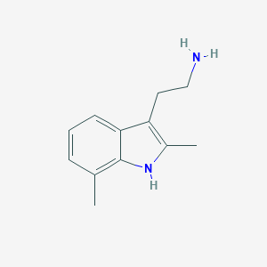 molecular formula C12H16N2 B185901 2-(2,7-二甲基-1H-吲哚-3-基)乙胺 CAS No. 17725-95-0
