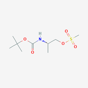 molecular formula C9H19NO5S B185912 (S)-Methanesulfonic acid 2-Boc-aminopropyl ester CAS No. 126301-16-4