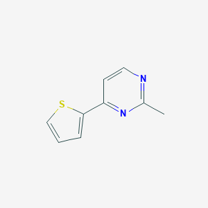 molecular formula C9H8N2S B185913 2-Methyl-4-(thiophen-2-yl)pyrimidine CAS No. 154321-62-7