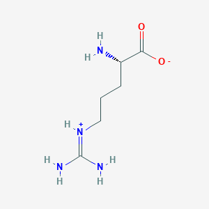 molecular formula C6H14N4O2 B018596 (2S)-2-amino-5-(diaminomethylideneazaniumyl)pentanoate CAS No. 104352-01-4