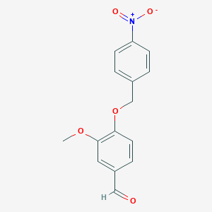 molecular formula C15H13NO5 B185963 3-Methoxy-4-[(4-nitrophenyl)methoxy]benzaldehyde CAS No. 81307-09-7