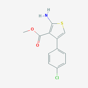molecular formula C12H10ClNO2S B185967 2-氨基-4-(4-氯苯基)噻吩-3-羧酸甲酯 CAS No. 350997-10-3