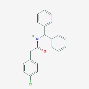 molecular formula C21H18ClNO B185969 N-benzhydryl-2-(4-chlorophenyl)acetamide CAS No. 88229-42-9