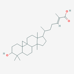 molecular formula C30H48O3 B185971 (E)-6-(6-羟基-7,7,12,16-四甲基-15-五环[9.7.0.01,3.03,8.012,16]十八烷基)-2-甲基庚-2-烯酸 CAS No. 13878-92-7