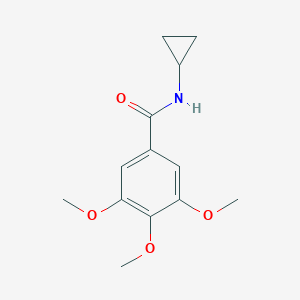 molecular formula C13H17NO4 B185972 N-cyclopropyl-3,4,5-trimethoxybenzamide CAS No. 92042-04-1