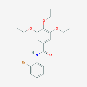 molecular formula C19H22BrNO4 B186002 N-(2-bromophenyl)-3,4,5-triethoxybenzamide CAS No. 6112-23-8