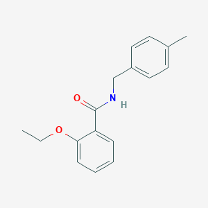 molecular formula C17H19NO2 B186007 2-ethoxy-N-[(4-methylphenyl)methyl]benzamide CAS No. 69343-37-9