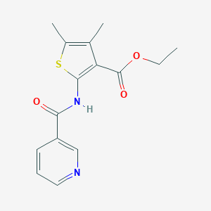 B186025 Ethyl 4,5-dimethyl-2-(pyridine-3-carbonylamino)thiophene-3-carboxylate CAS No. 5694-42-8