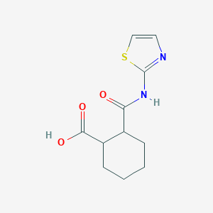 B186031 Cyclohexanecarboxylic acid, 2-[(2-thiazolylamino)carbonyl]- CAS No. 19692-01-4